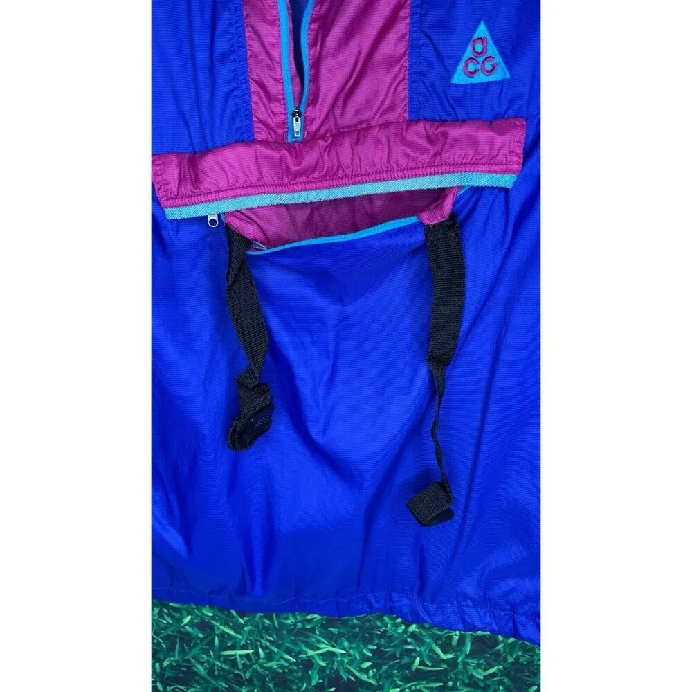 VTG 90s Nike ACG Snowpatch Spire Windbreaker Shell Men’s Large Packable Anorak